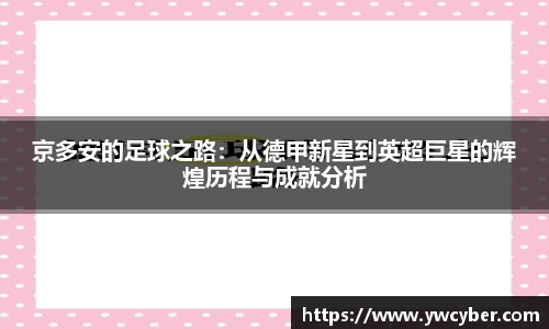 京多安的足球之路：从德甲新星到英超巨星的辉煌历程与成就分析